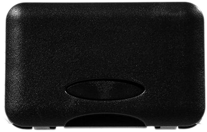 Clear 9 1/2 x 13 1/4 x 1 1/8 Plastic Portfolios with Center Buckle