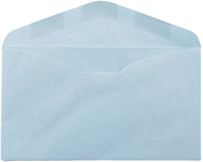 Pastel Blue 24lb #6 3/4 Regular Envelopes (3 5/8 x 6 1/2)