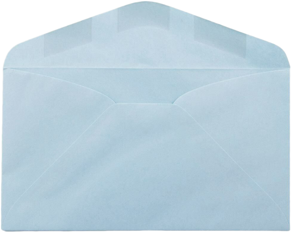 Pastel Blue 24lb #6 3/4 Regular Envelopes (3 5/8 x 6 1/2)