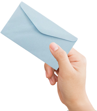 Pastel Blue 24lb #6 3/4 Regular Envelopes (3 5/8 x 6 1/2)