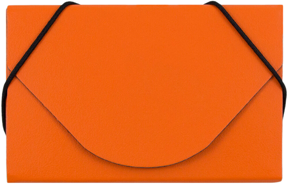 Matte Orange Chipboard Business Card Case - 20 Card Capacity