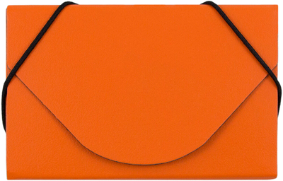 Matte Orange Chipboard Business Card Case - 20 Card Capacity