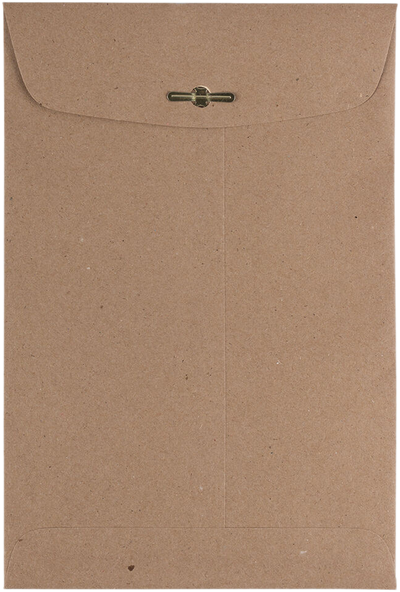 Grocery Bag 28lb 6 x 9 Open End Envelopes with Clasp