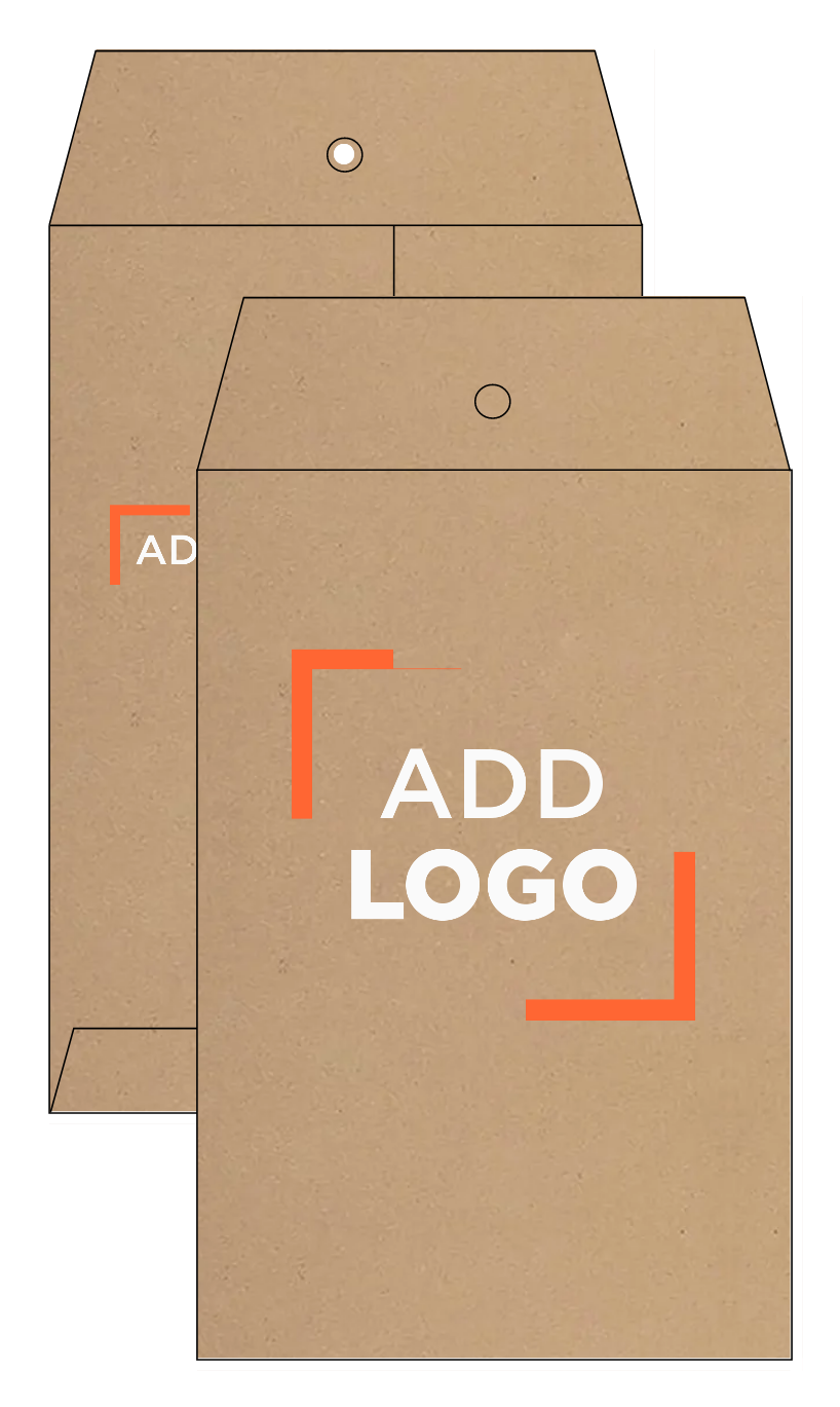 Grocery Bag 28lb 6 x 9 Open End Envelopes with Clasp