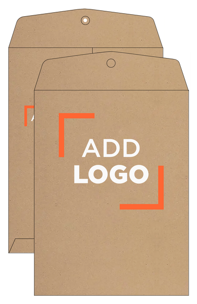 Grocery Bag 28lb 9 x 12 Open End Envelopes with Clasp