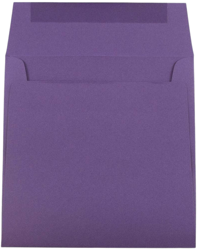 Dark Purple 28lb 6 x 6 Square Envelopes