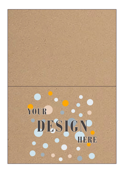 Grocery Bag 65lb 5 x 7 Foldover Cards