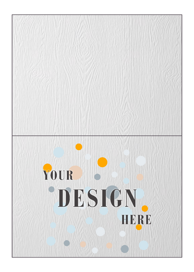 Natural White Recycled 80lb 5 x 7 Foldover Cards