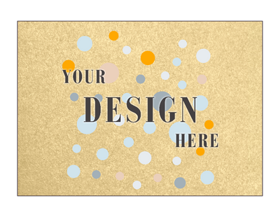 Light Gold Blonde Metallic 100lb 5 x 7 Blank Note Cards