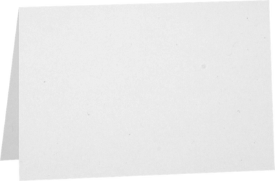 White Recycled 80lb 5 x 7 Foldover Cards