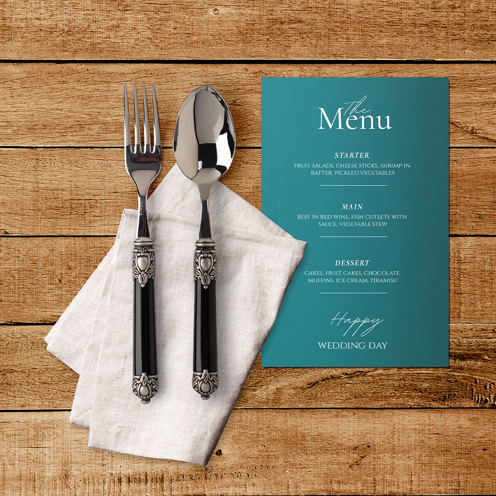 Teal 100lb 5 x 7 Blank Note Cards