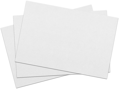 White 100lb 5 x 7 Blank Note Cards