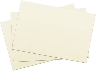 Natural White 80lb Cougar 5 x 7 Blank Premium Note Cards