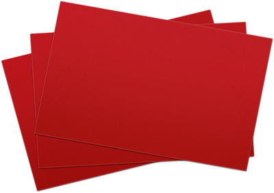 Ruby Red 100lb 5 x 7 Blank Note Cards