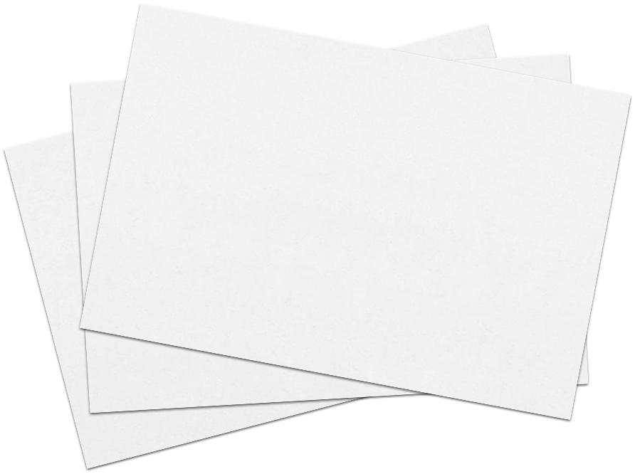 White 80lb Cougar 5 x 7 Blank Premium Note Cards