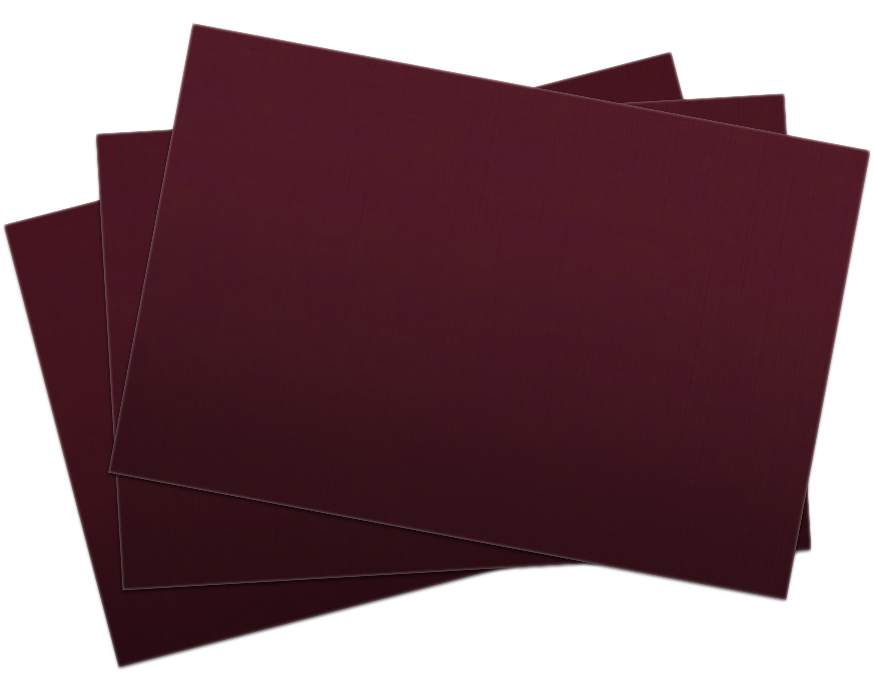 Burgundy Linen 100lb 5 x 7 Blank Note Cards