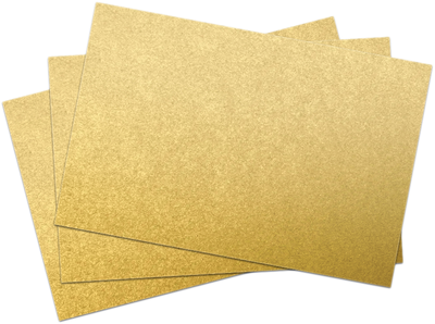 Light Gold Blonde Metallic 100lb 5 x 7 Blank Note Cards