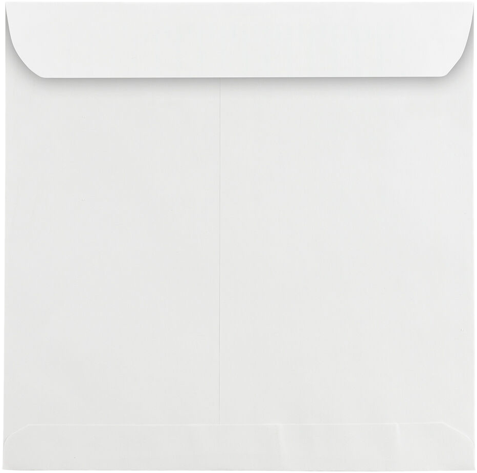 White 28lb 13 1/2 x 13 1/2 Square Envelopes