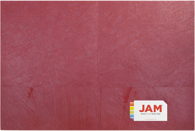 Red Metallic 9 x 12 Handmade Folders