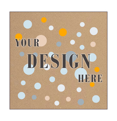 Grocery Bag 65lb 5 x 5 Square Foldover Cards