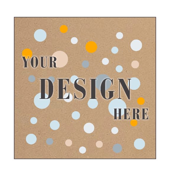 Grocery Bag 65lb 5 x 5 Square Foldover Cards