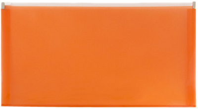 Bright Orange #10 Business Plastic Envelopes (4 1/8 x 9 1/2) with Zip Closure