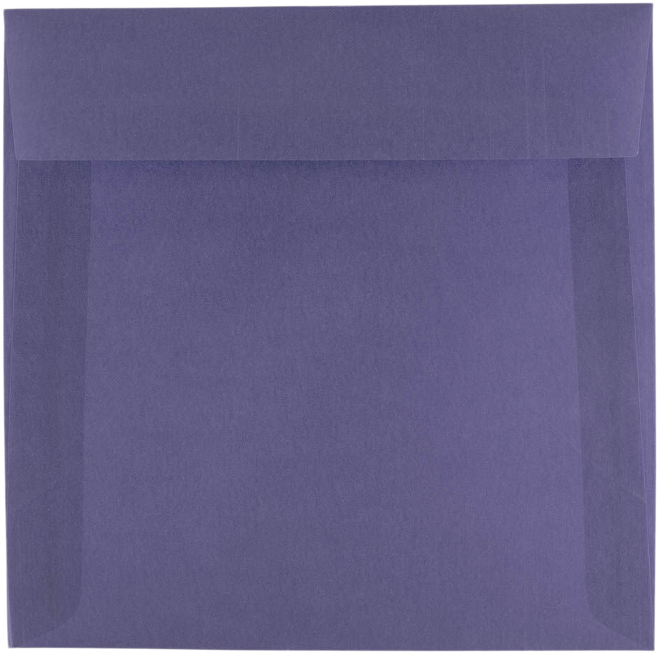 Wisteria Purple Translucent 30lb 6 1/2 x 6 1/2 Square Envelopes