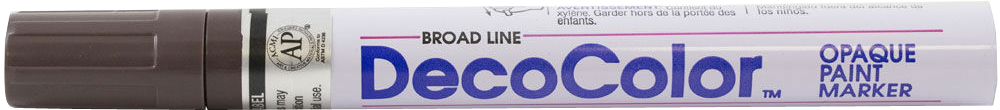 Dark Brown Broad Line Opaque Paint Marker