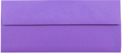 Violet Grape Purple 28lb #10 Square Flap Envelopes (4 1/8 x 9 1/2)