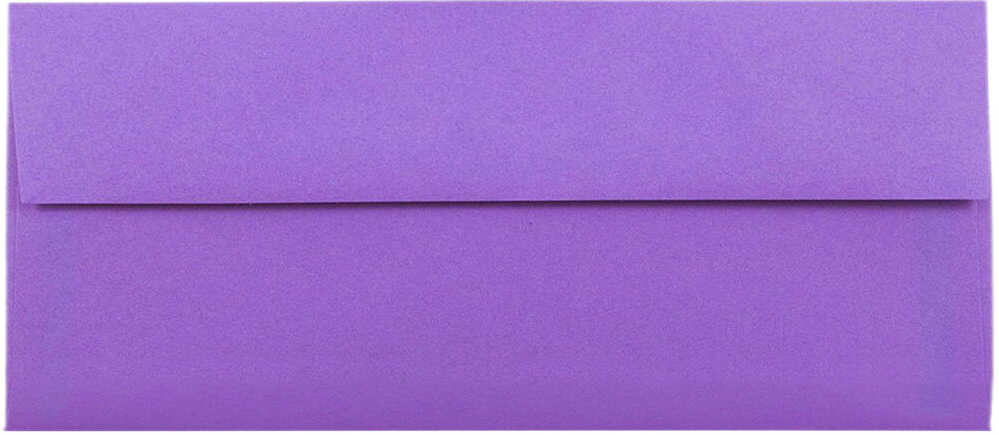 Violet Grape Purple 28lb #10 Square Flap Envelopes (4 1/8 x 9 1/2)