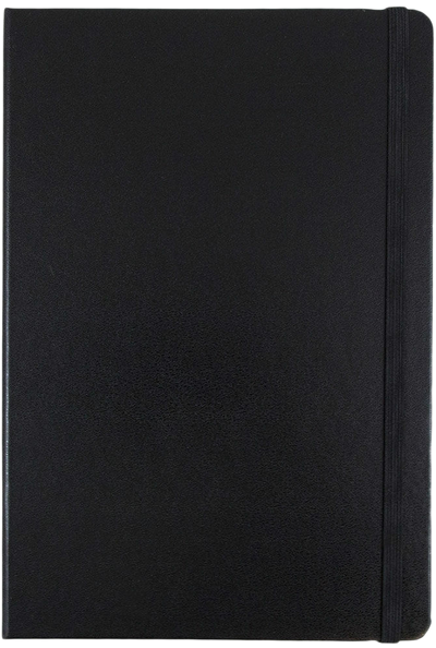 Black Large 5 7/8 x 8 1/2 Notebooks (100 Lined Pages)