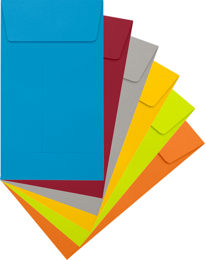 Assorted #5 1/2 Coin Envelope (3 1/8 x 5 1/2) - 150 Pack