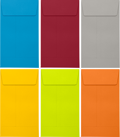 Assorted #5 1/2 Coin Envelope (3 1/8 x 5 1/2) - 150 Pack