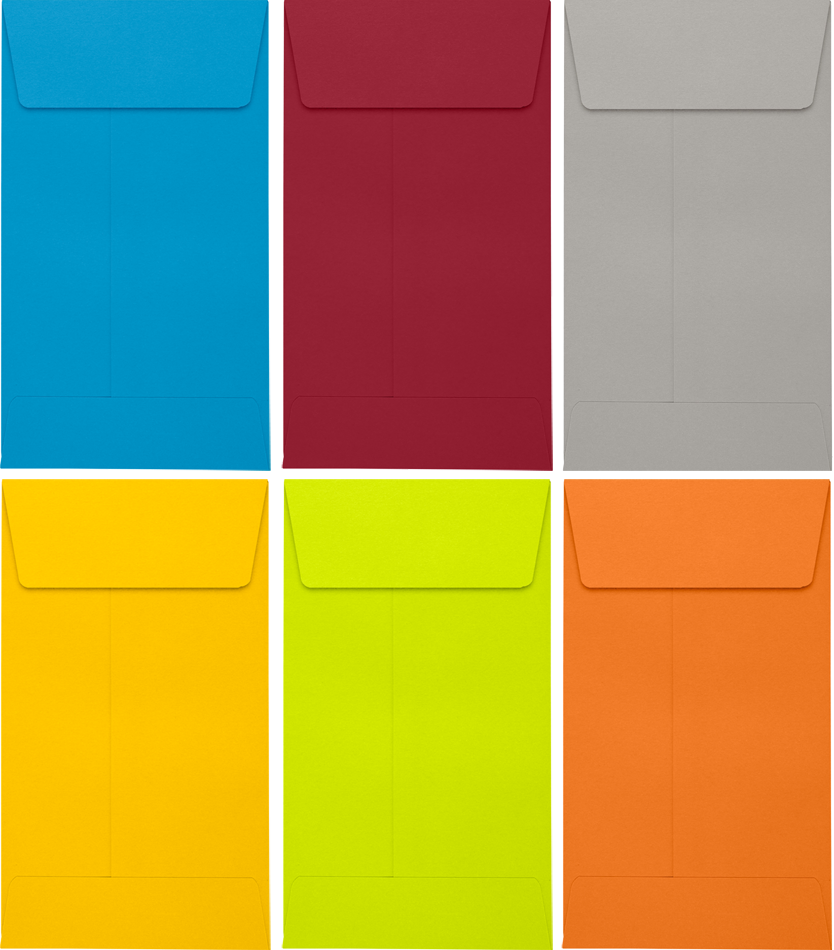 Assorted #5 1/2 Coin Envelope (3 1/8 x 5 1/2) - 150 Pack