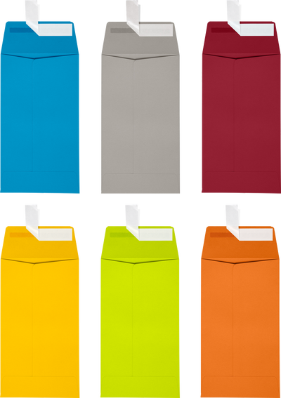 Assorted #5 1/2 Coin Envelope (3 1/8 x 5 1/2) - 150 Pack