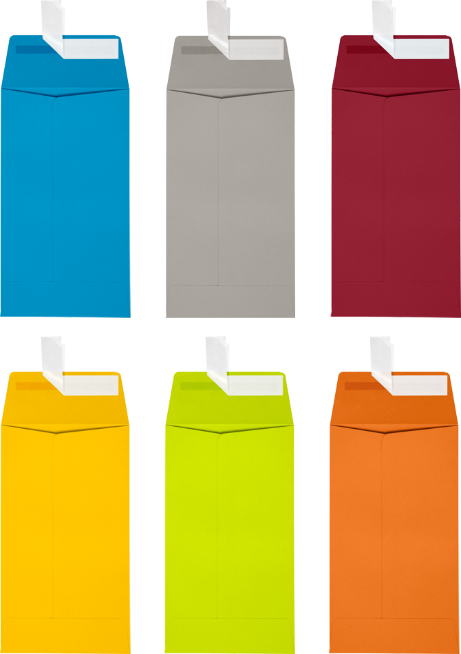 Assorted #5 1/2 Coin Envelope (3 1/8 x 5 1/2) - 150 Pack