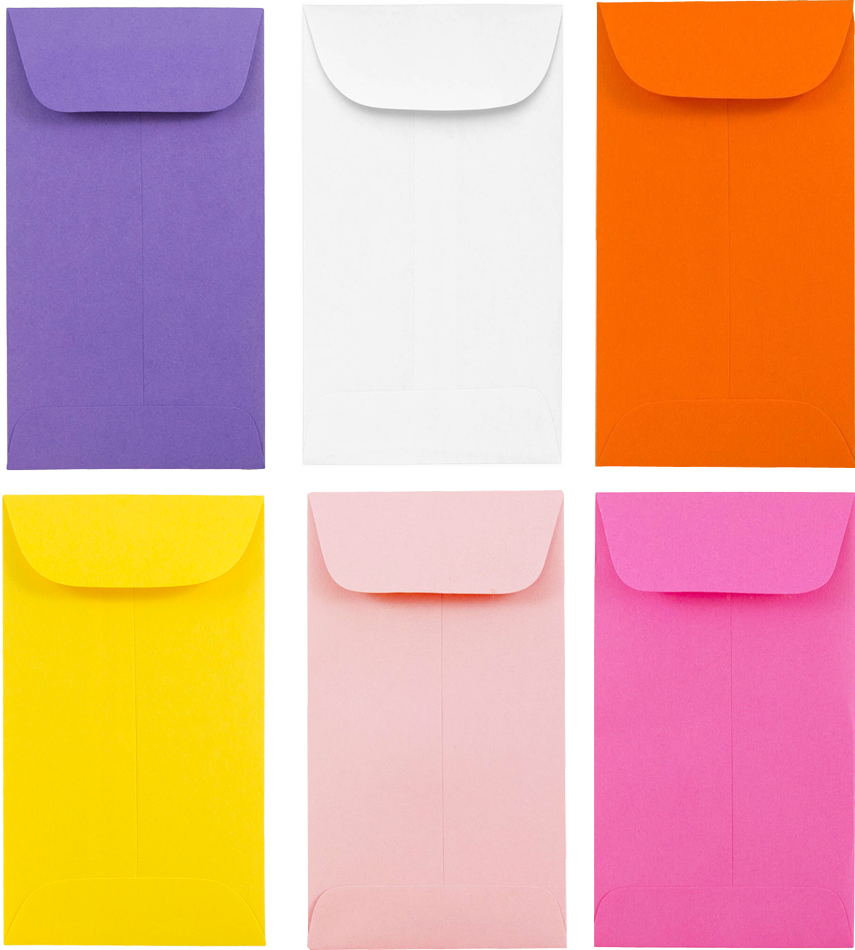Assorted Fashion #5 1/2 Coin Envelope (3 1/8 x 5 1/2) - 150 Pack