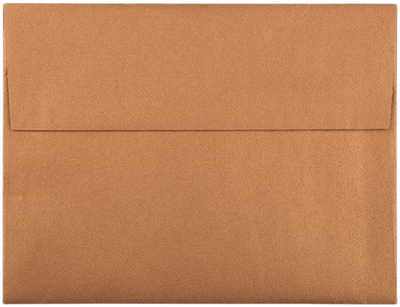 Copper Brown Metallic 32lb A2 Invitation Envelopes (4 3/8 x 5 3/4)