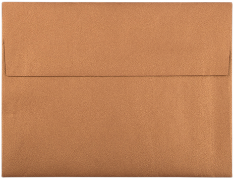Copper Brown Metallic 32lb A2 Invitation Envelopes (4 3/8 x 5 3/4)
