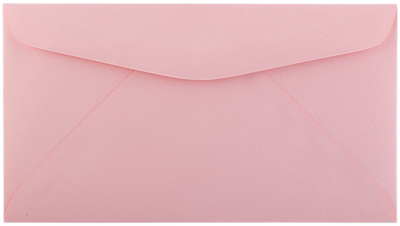 Pastel Pink 24lb #6 3/4 Regular Envelopes (3 5/8 x 6 1/2)