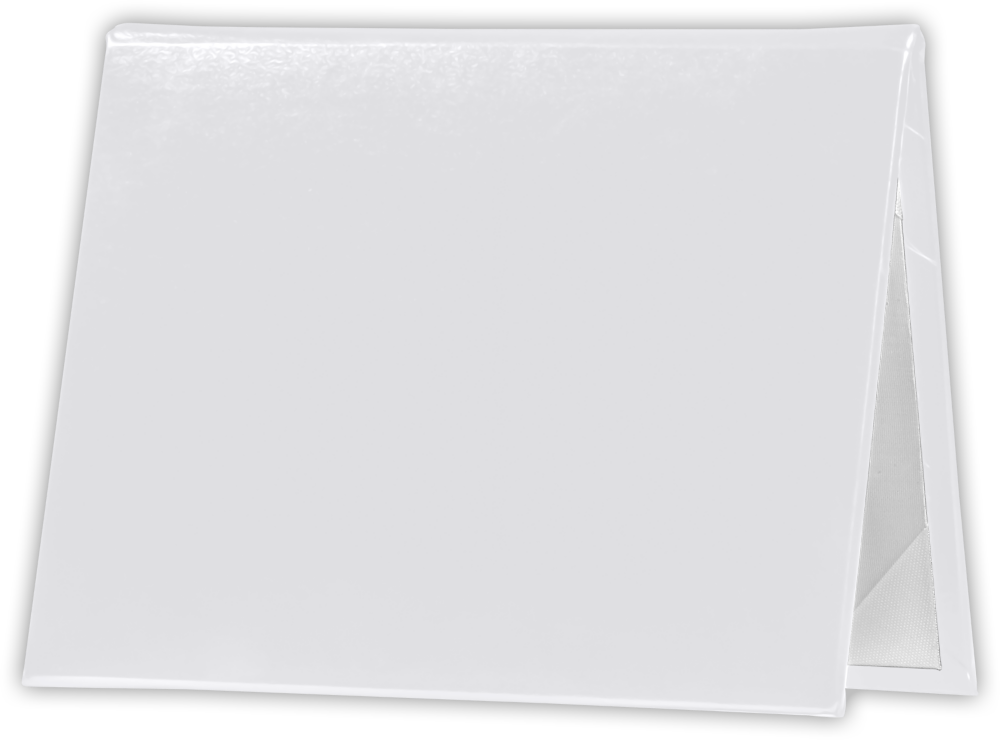 5 1/2 x 7 1/2 Landscape Padded Diploma Covers (Holds 5 x 7 Document) - White