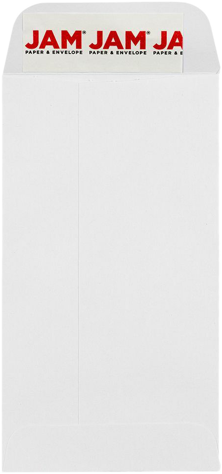 White 28lb #5 Coin Envelopes (2 7/8 x 5 1/4) with Peel & Seal
