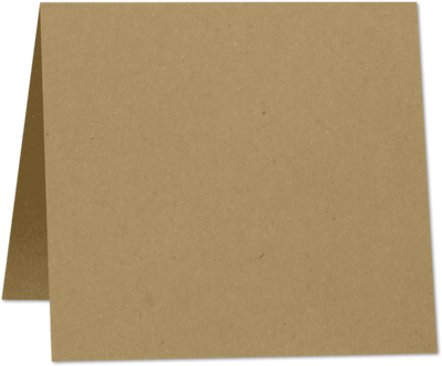 Grocery Bag 65lb 5 x 5 Square Foldover Cards