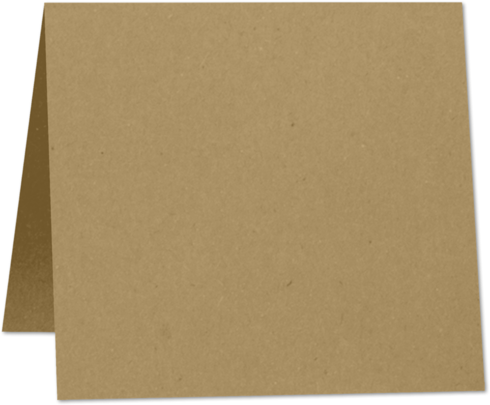 Grocery Bag 65lb 5 x 5 Square Foldover Cards
