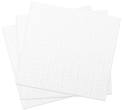 White Linen 100lb 5 x 5 Square Blank Note Cards