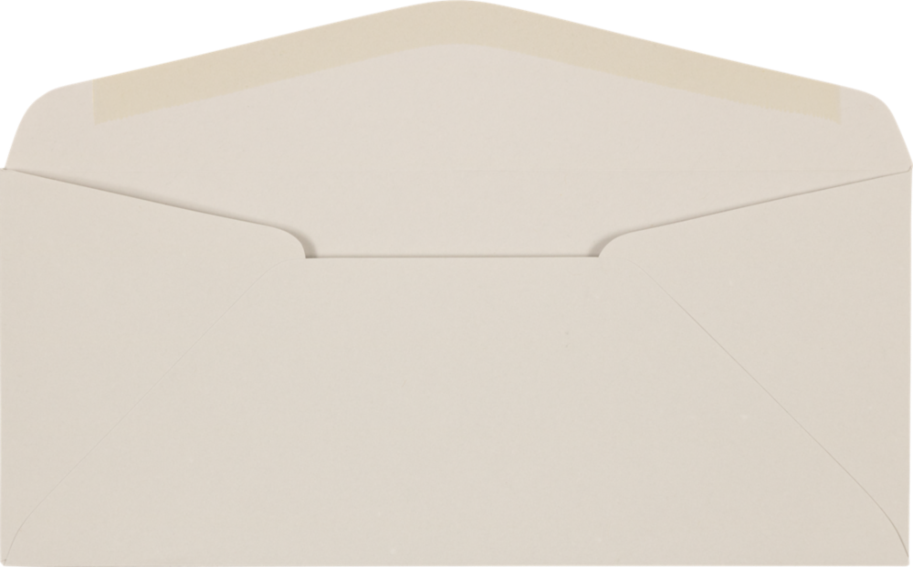Pastel Gray 24lb #10 Regular Envelopes (4 1/8 x 9 1/2)