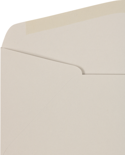 Pastel Gray 24lb #10 Regular Envelopes (4 1/8 x 9 1/2)