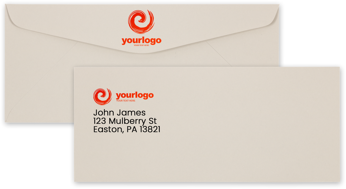 Pastel Gray 24lb #10 Regular Envelopes (4 1/8 x 9 1/2)