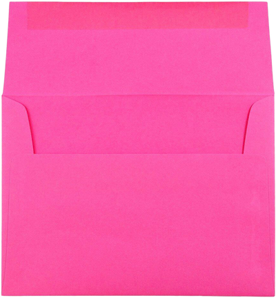 Fuchsia Pink Magenta 32lb A6 Invitation Envelopes (4 3/4 x 6 1/2)