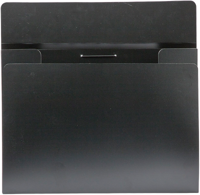 Black 11 x 15 x 1/2 Plastic Portfolios with Elastic